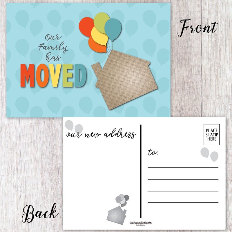 Stonehouse Collection | 40 New Home Address - Moving Announcement Postcards | 4 x 6 Change of Address Fill in the Blank Cards | Friends & Family Reminder | Made in the USA - Image 3